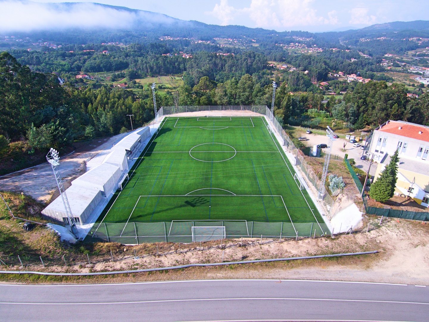 Finalización de las obras del Campo de Fútbol de Campañó (Pontevedra)